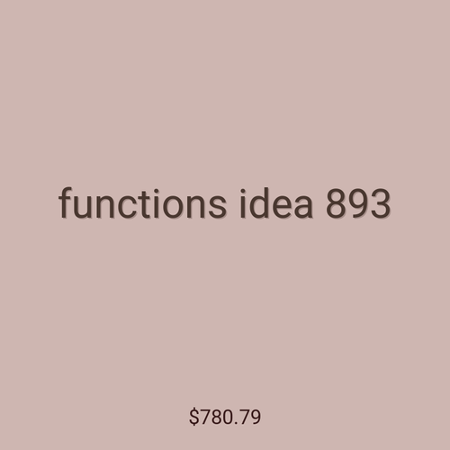 functions idea 893