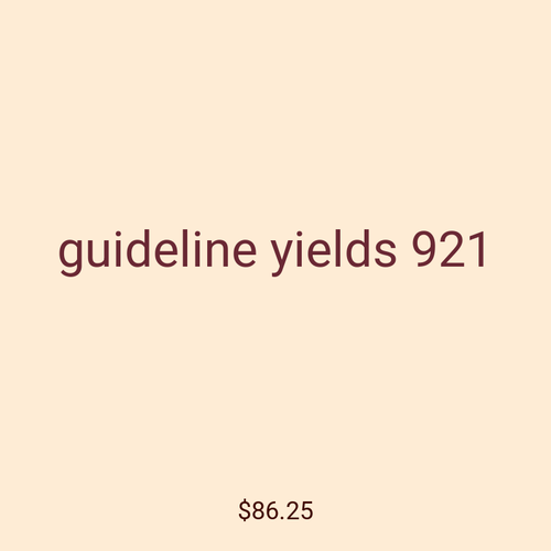 guideline yields 921