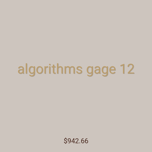 algorithms gage 12