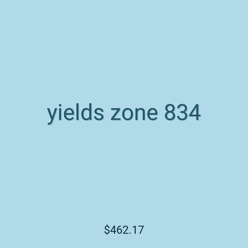 yields zone 834