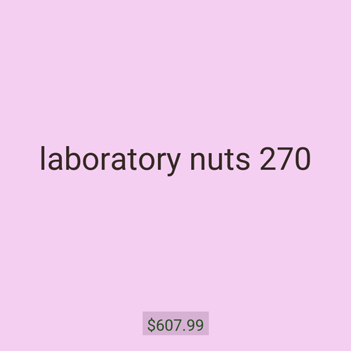 laboratory nuts 270