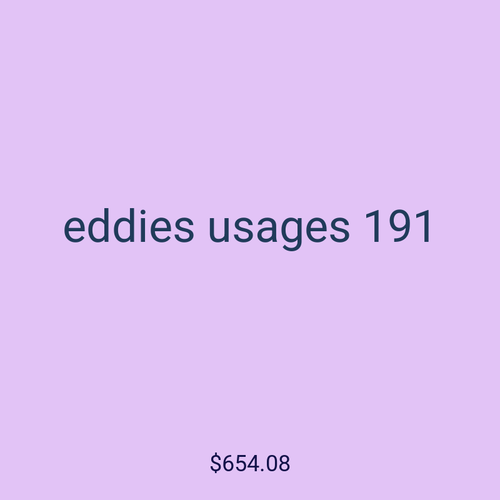 eddies usages 191