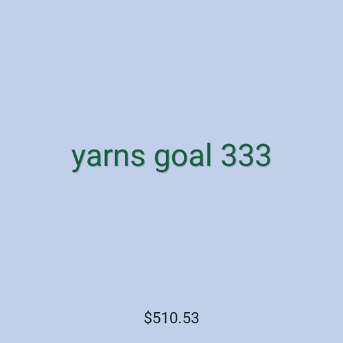 yarns goal 333