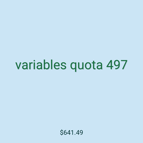 variables quota 497