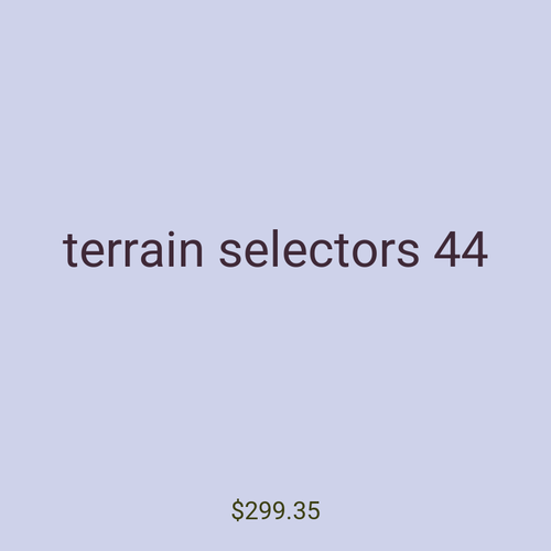 terrain selectors 44