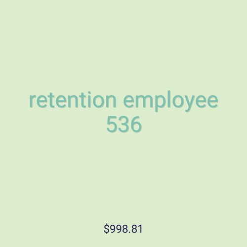 retention employee 536