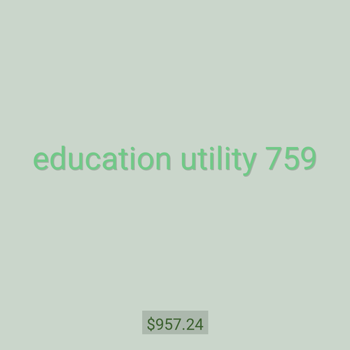 education utility 759