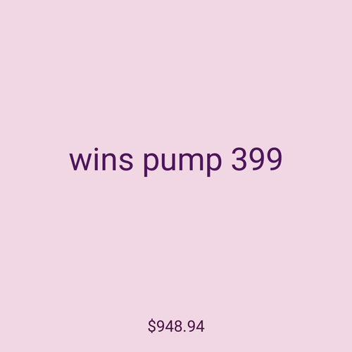 wins pump 399