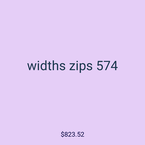 widths zips 574