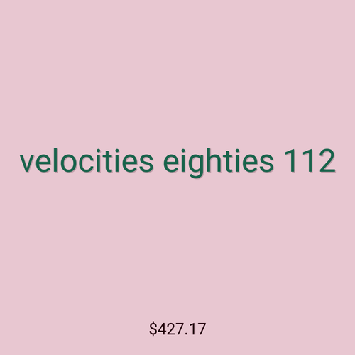 velocities eighties 112