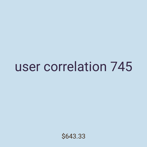 user correlation 745