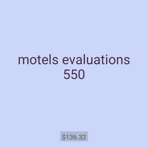 motels evaluations 550