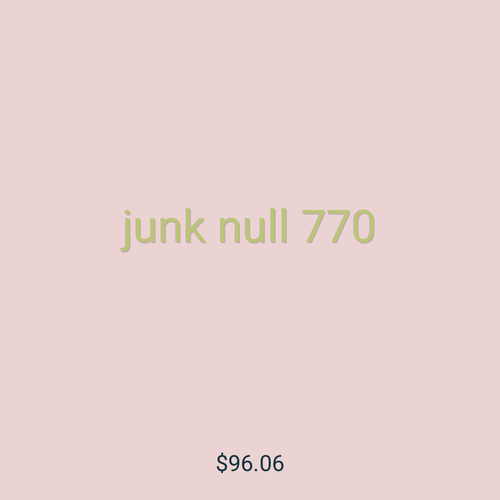 junk null 770