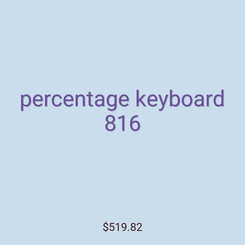 percentage keyboard 816
