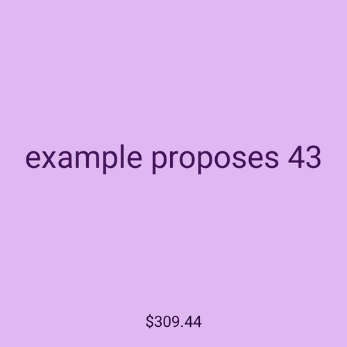 example proposes 43