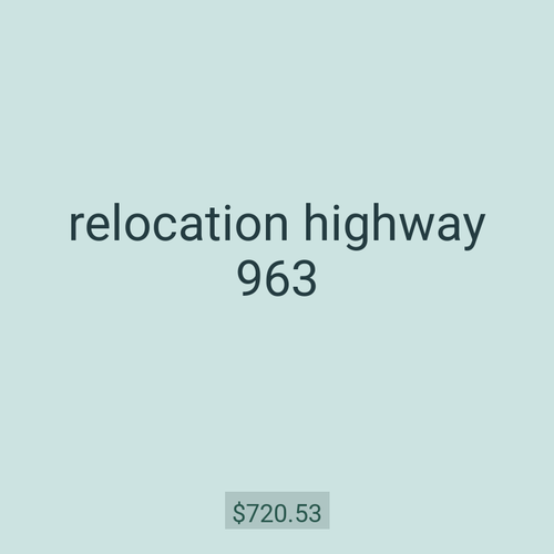 relocation highway 963