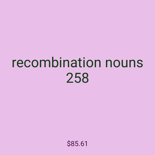 recombination nouns 258