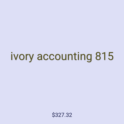 ivory accounting 815