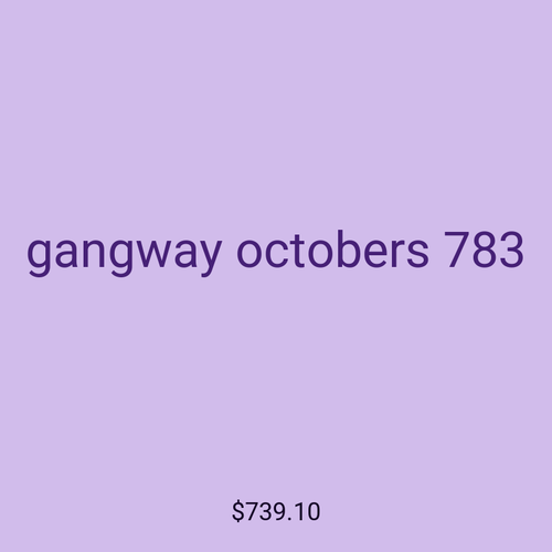 gangway octobers 783