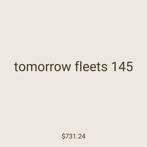 tomorrow fleets 145