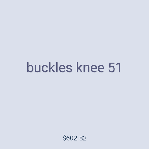 buckles knee 51