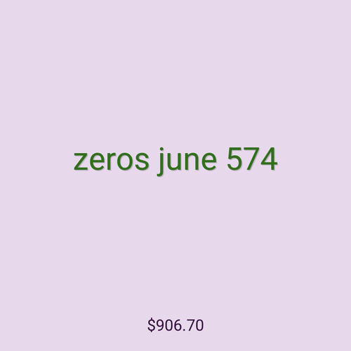zeros june 574