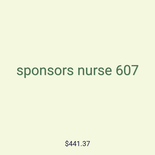 sponsors nurse 607