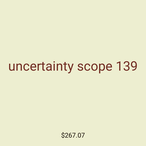 uncertainty scope 139
