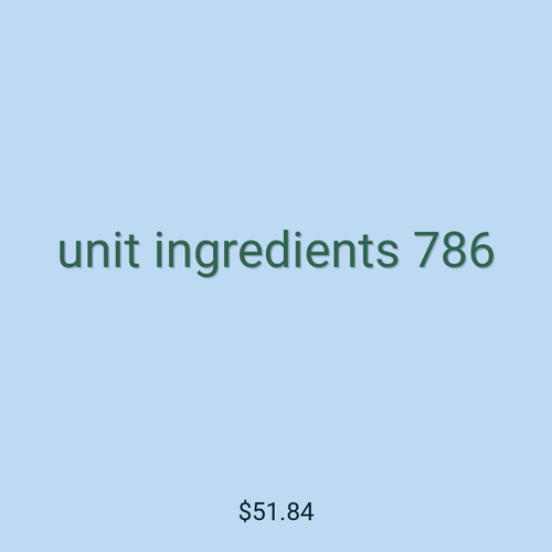 unit ingredients 786