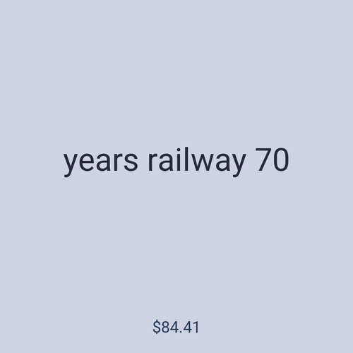years railway 70