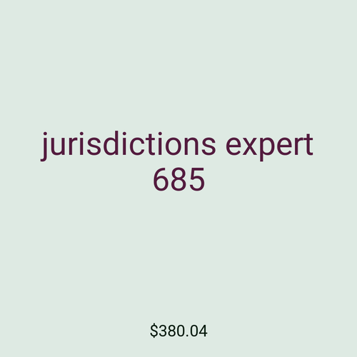 jurisdictions expert 685