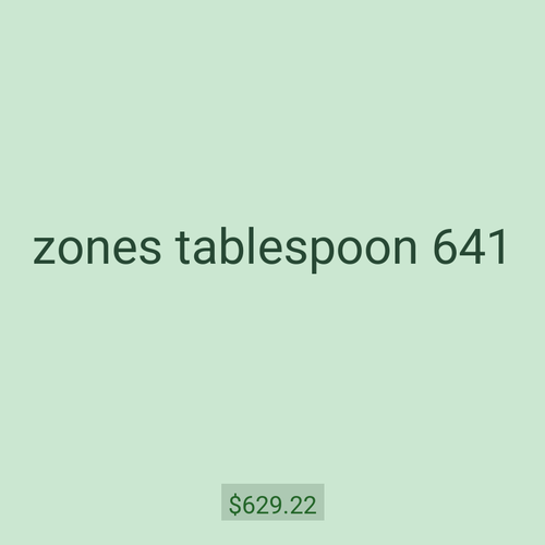 zones tablespoon 641