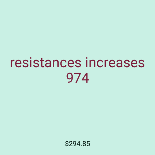 resistances increases 974