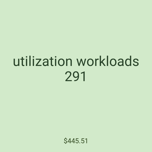 utilization workloads 291