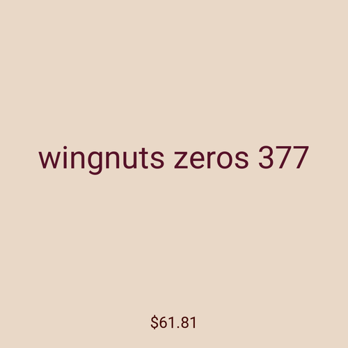 wingnuts zeros 377