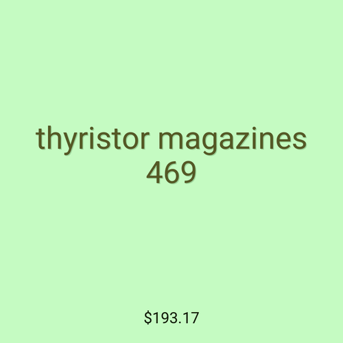 thyristor magazines 469