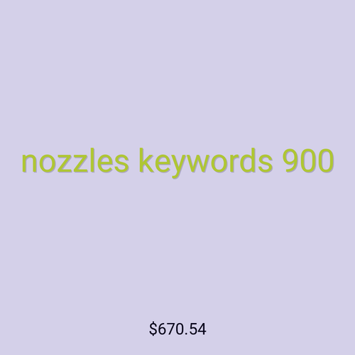 nozzles keywords 900