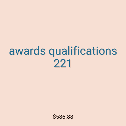 awards qualifications 221