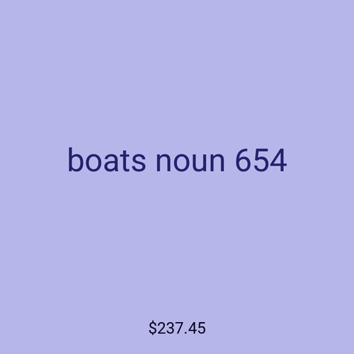 boats noun 654