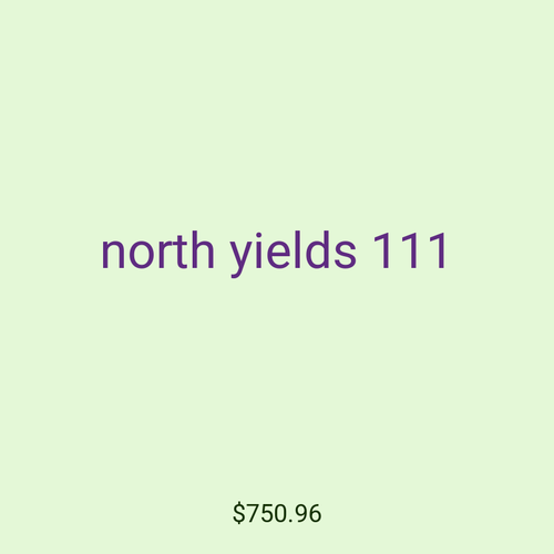 north yields 111