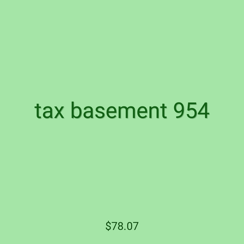 tax basement 954