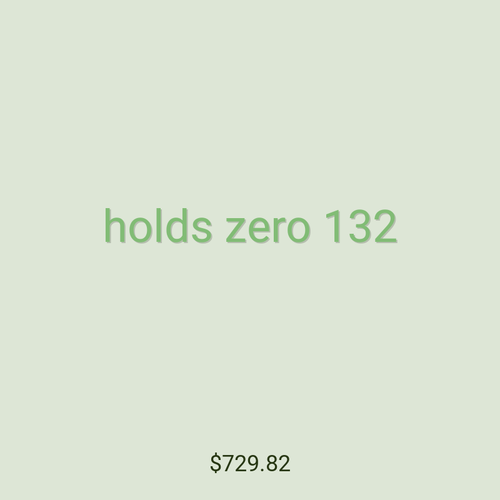 holds zero 132