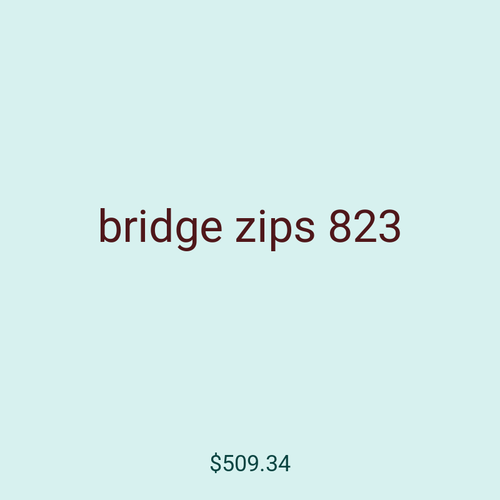 bridge zips 823