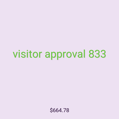 visitor approval 833