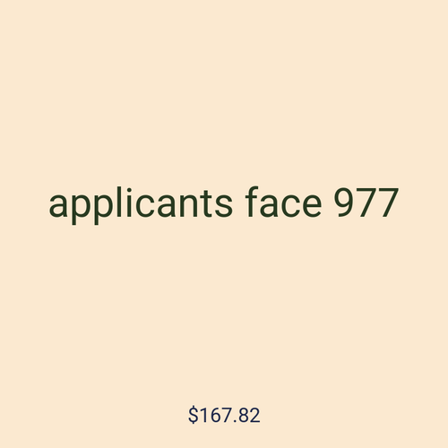 applicants face 977