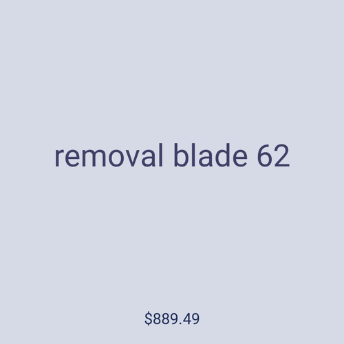 removal blade 62