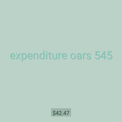 expenditure oars 545