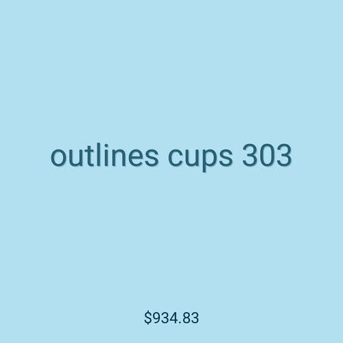 outlines cups 303