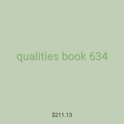 qualities book 634