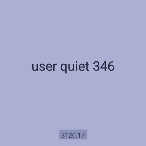 user quiet 346